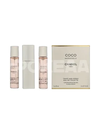 Chanel Coco Mademoiselle Giftset 60ml - 2x Edt Spray Refill 20Ml/1x Edt Spray 20Ml - Twist and Spray 1