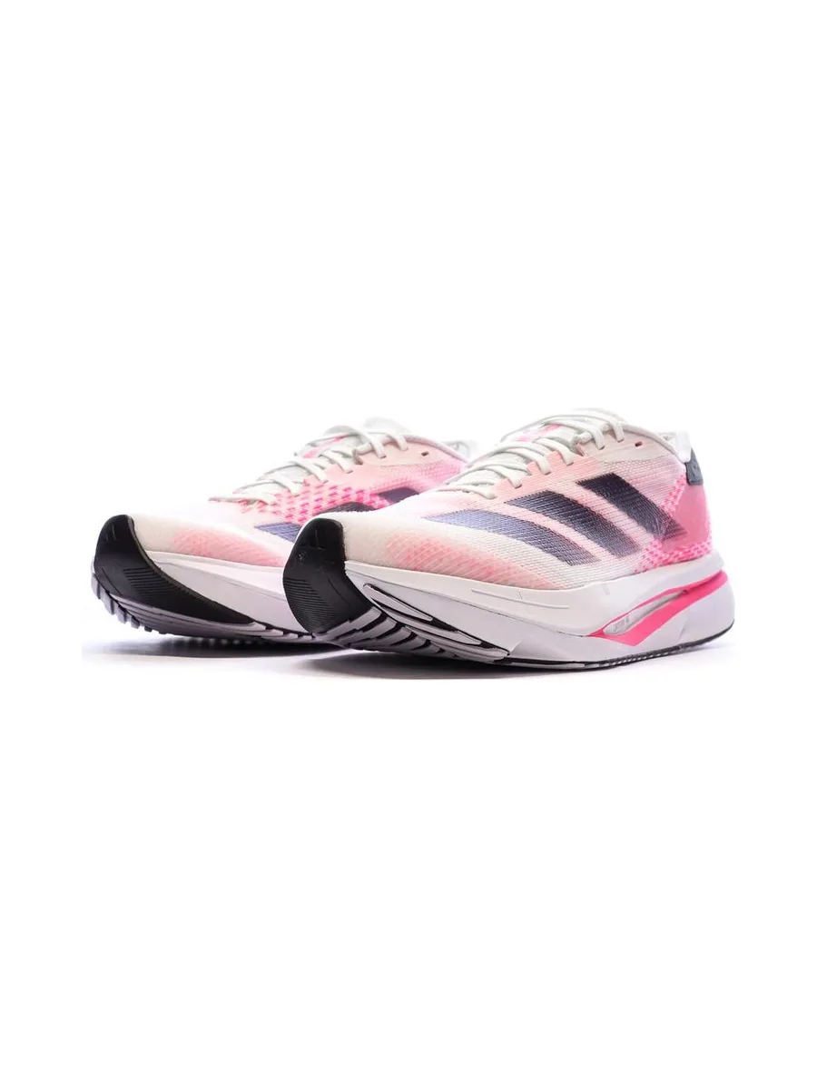 Chaussures de running Blanches/Roses Femme Adidas Adizero 7