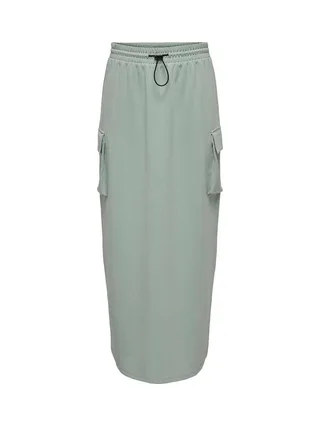 Jupe Verte Femme JDY Pocket Maxi Skirt 1