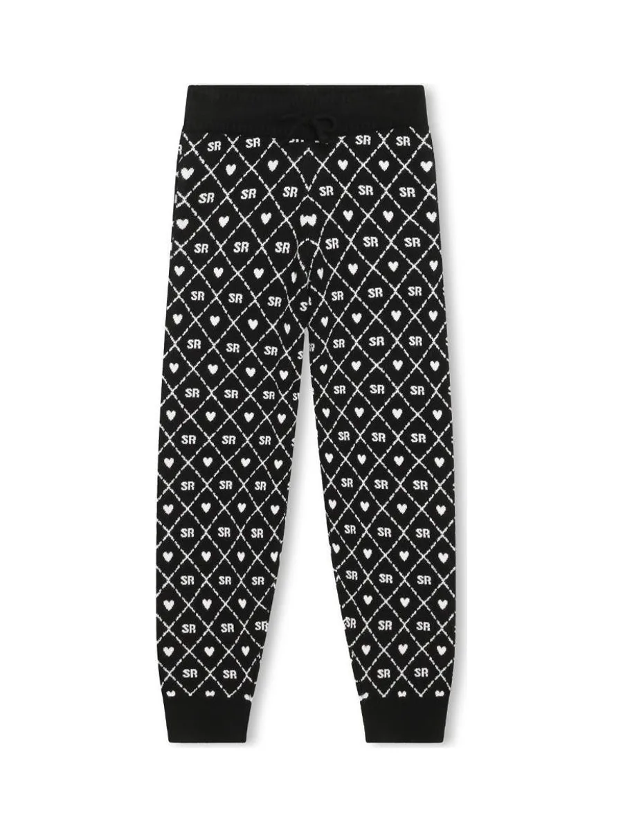 Jogging Noir/Blanc Fille Sonia Rykiel A14019 2