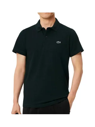 Polo Noir Homme Lacoste Regular 1