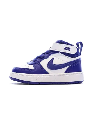 Baskets Blanc/Bleu Garçon Nike Court Borough 1