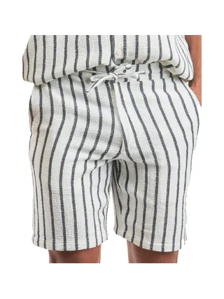 Short Blanc/Marine Rayure Homme Selected Slhregsal 1