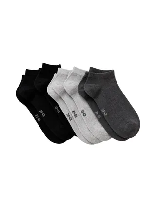Lot de 5 paires de chaussettes Grises/Noires Mixte Espace des Marques 1