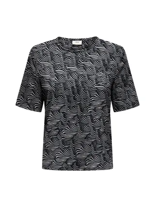T-Shirt Noir/Blanc Femme JDY Debbie 1