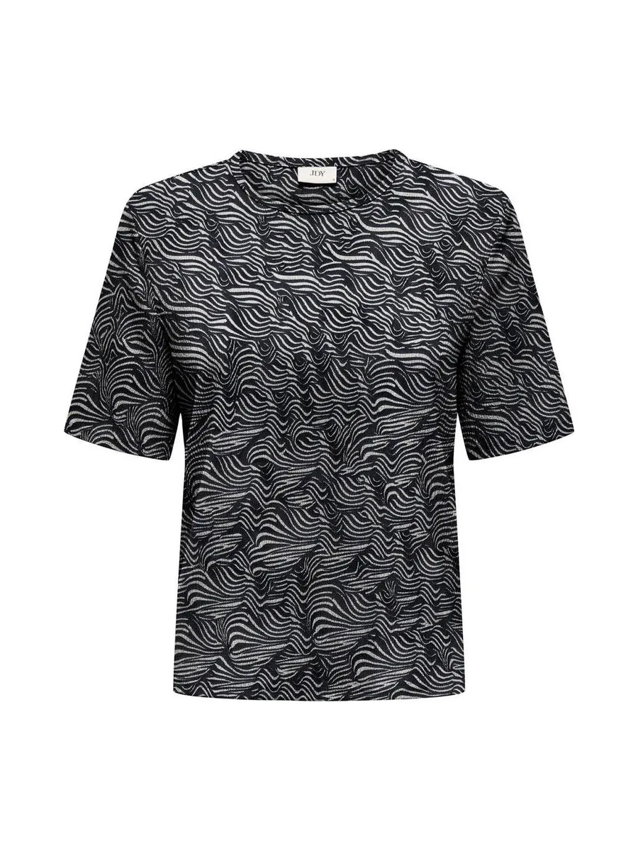 T-Shirt Noir/Blanc Femme JDY Debbie 1