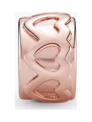 Pandora - Clip Cœur en plaqué or rose 14 carats 2