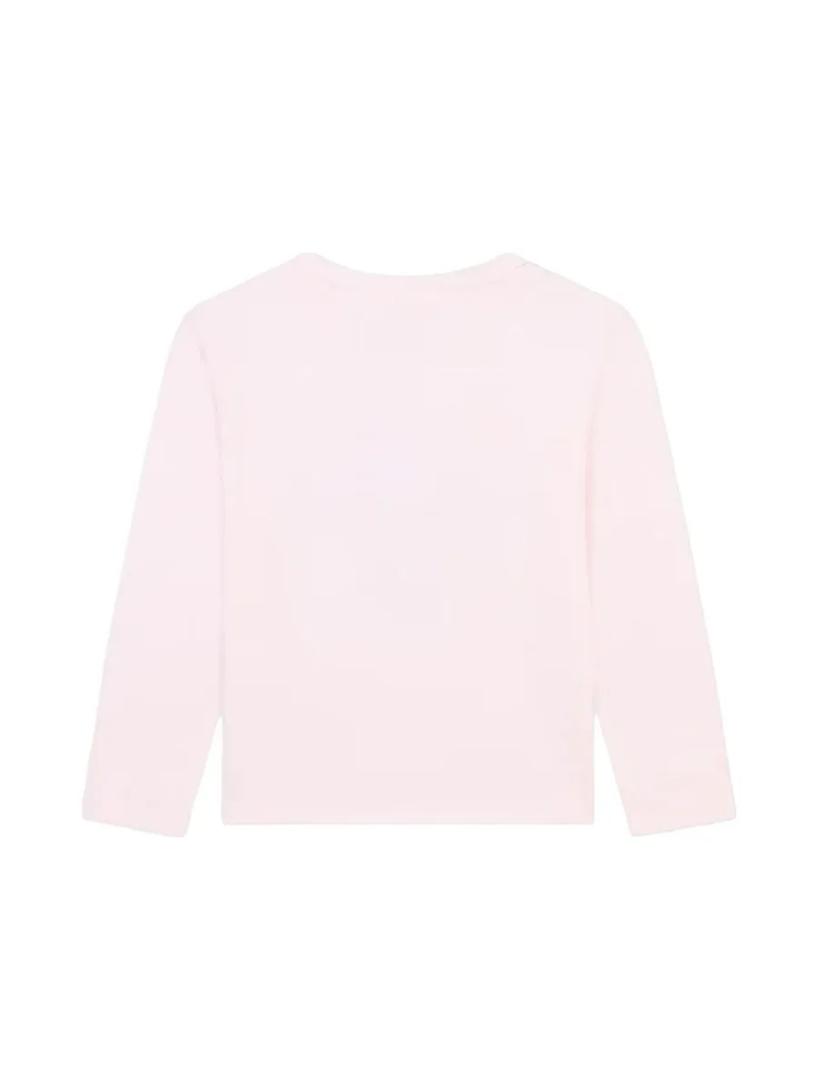 T-Shirt Manches Longues Rose Fille Billieblush U20645 3