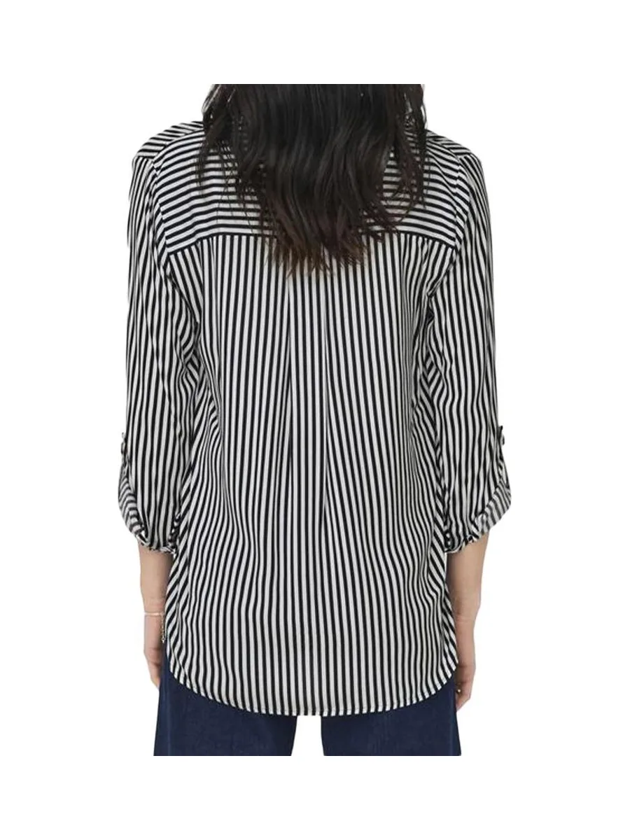 Chemise à Rayures Blanc/Marine Femme JDY Laurel 2