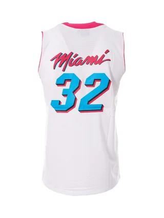 Miami Maillot de basketball Blanc/Rose/Bleu Homme Sport Zone SEPL1004 2