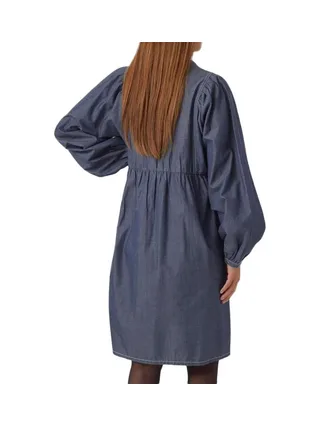 Robe Bleu Foncé Femme Mamalicious Jeanne 2
