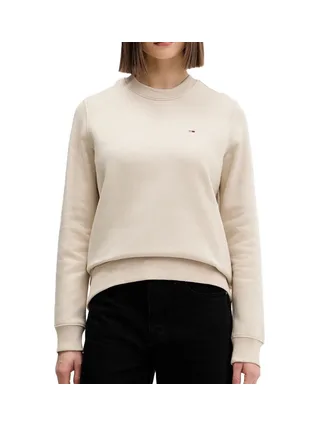 Sweat Beige Femme Tommy Hilfiger Flag Crew 1
