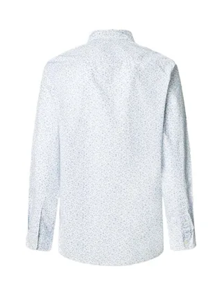 Chemise Blanc/Bleu Homme Pepe jeans Anson 2