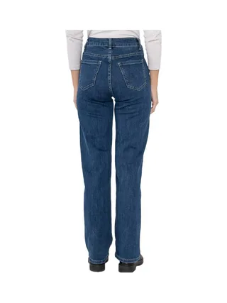 Jeans Bleu Femme My Tinas Jean Wide Leg Boutons 2