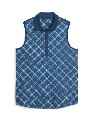 Polo Golf Bleu Femme Puma Cloudspun 1