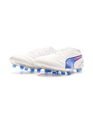 Chaussures de football Blanches/Bleu Homme Puma King Pro 6