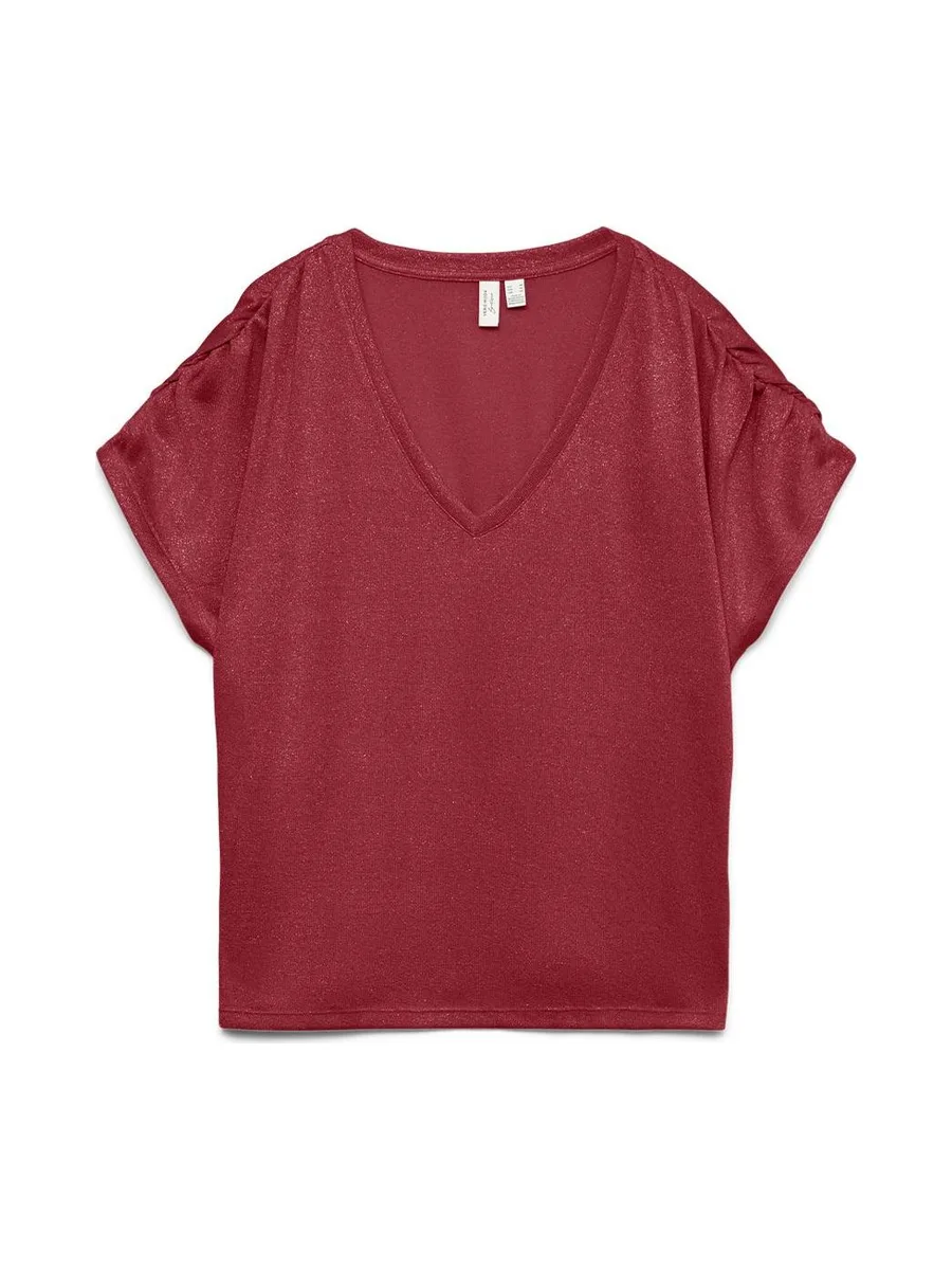 T-Shirt Rouge Femme Vero Moda Golda 1