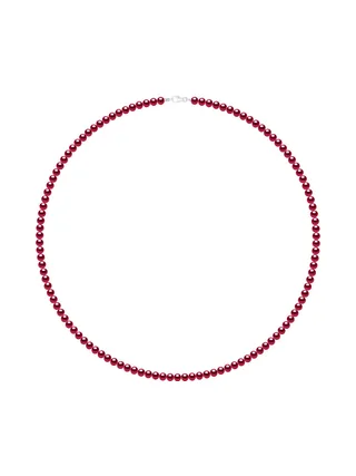 Bracelet Véritables Perles d'Eau Douce Semi-Rondes 6-7 mm — Argent 925 Millièmes — 55 cm 1