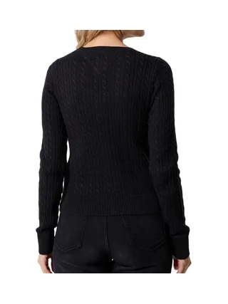 Pull Noir Femme Tommy Hilfiger Tjw Cable Essential 2