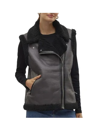 Veste Sans Manches Noire Femme Vero Moda Waistcoat 1