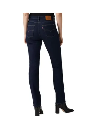 Jean 724 Bleu Brut Femme Levi's High Rise Straight 18883 2