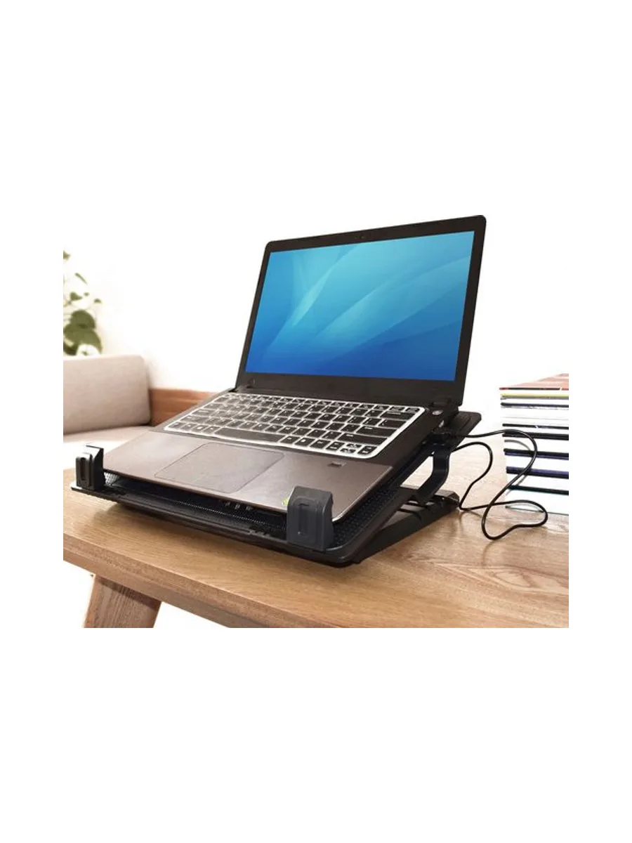 Laptop stand w fan and 2-port usb hub 2