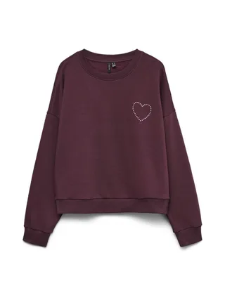 Sweat Bordeaux Femme Vero Moda Vmlotte Trina 3