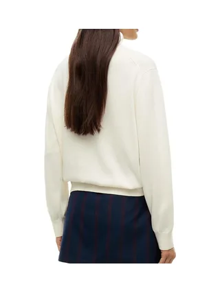 Pull Blanc Cassé Femme Tommy Hilfiger Essential 2