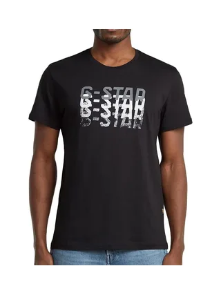 T-Shirt Noir Homme G-Star RAW Faded 1
