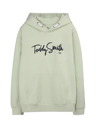 Sweat à Capuche Vert Clair Garçon Teddy Smith Evry1 1