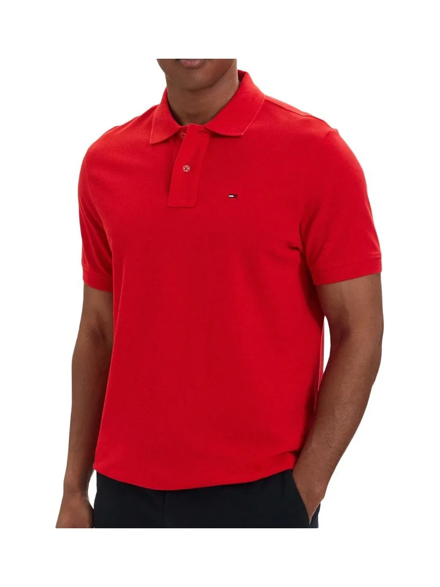 Polo Rouge Homme Tommy Hilfiger Regular 2