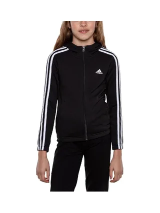 Sweat Zippé Noir Garçon Adidas GQ8356 1