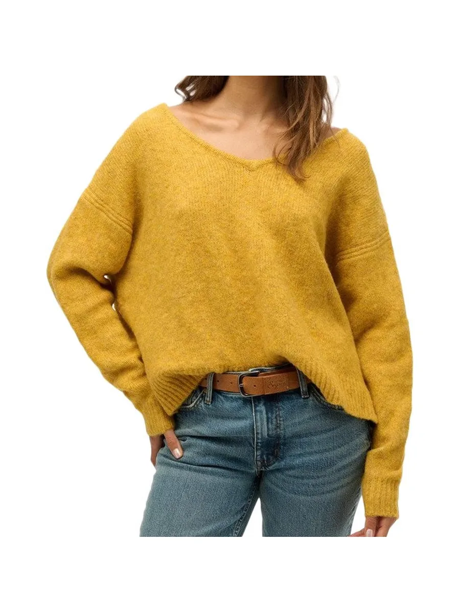 Pull Jaune Femme Superdry Oversized 2