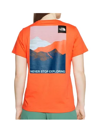 T-shirt Orange Femme The North Face Foundation 2