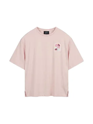T-Shirt Rose Femme Teddy Smith Flowa 1