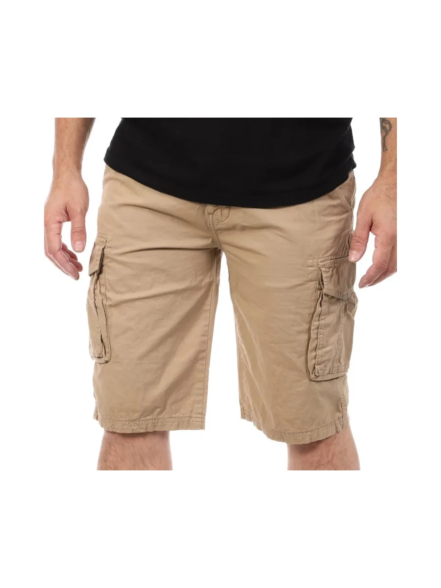 Short Beige Homme Schott Cargo 2