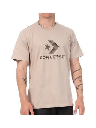 T-Shirt Beige Homme Converse Back To School 1