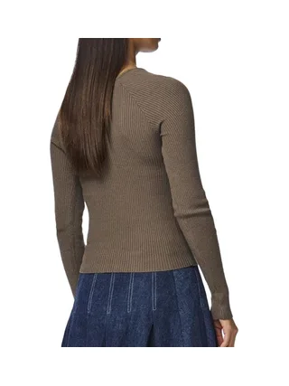T-Shirt Manches Longues Vert Femme Pieces Kalu 2