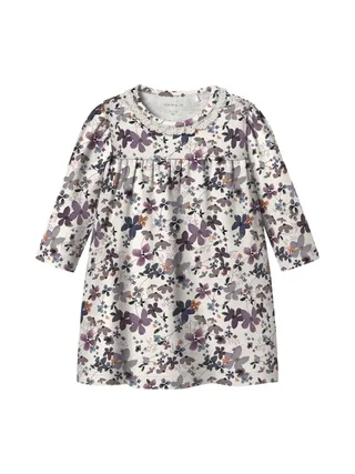 Robe Fleuris Écru Fille Name it Naline 2