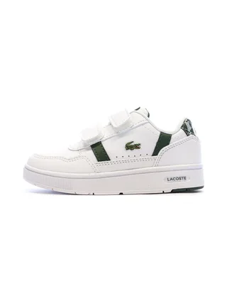 Baskets Blanches/Kaki Garçon Lacoste Court Sneakers 1