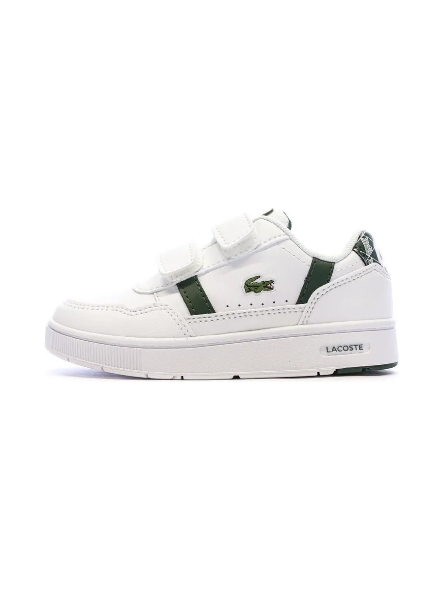 Baskets Blanches/Kaki Garçon Lacoste Court Sneakers 2