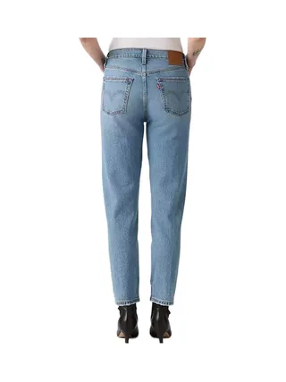 Jean 501 Bleu Ciel Femme Levi's Original Cropped 2