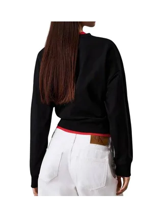 Sweat Noir Femme Calvin Klein Jeans LV047B234G 2