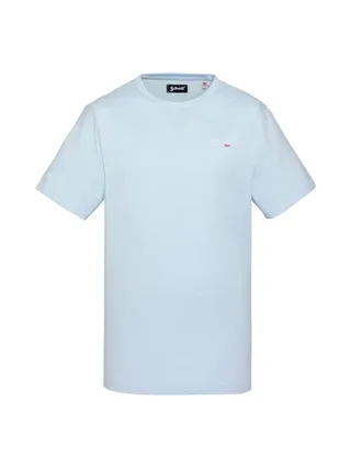 T-shirt Bleu Clair Homme Schott TSCREW 1