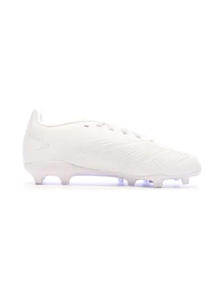 Chaussures de Foot Blanches Junior Adidas Predator League FG 2