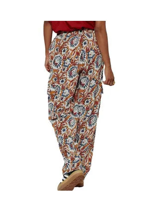 Pantalon fluideRouge à Motifs Femme Kaporal SAX 2