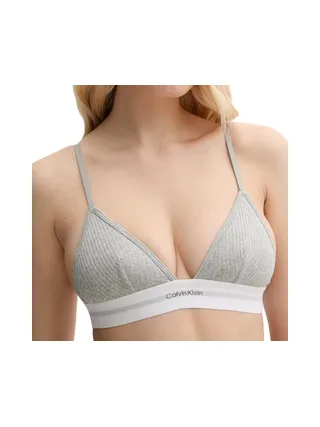Soutien-Gorge Gris Femme Calvin Klein Jeans Unlined Triangle 1