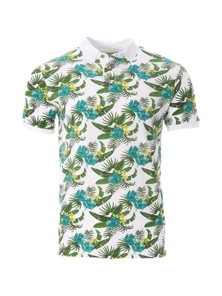 Polo Vert/Blanc à Motifs Homme American People Paladin 1