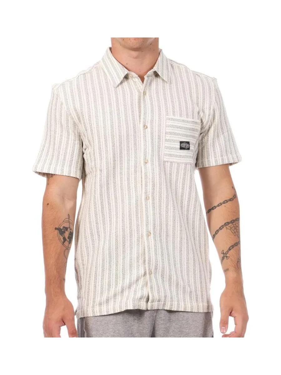Chemise Ecru/Beige Homme Teddy Smith Akuma 1