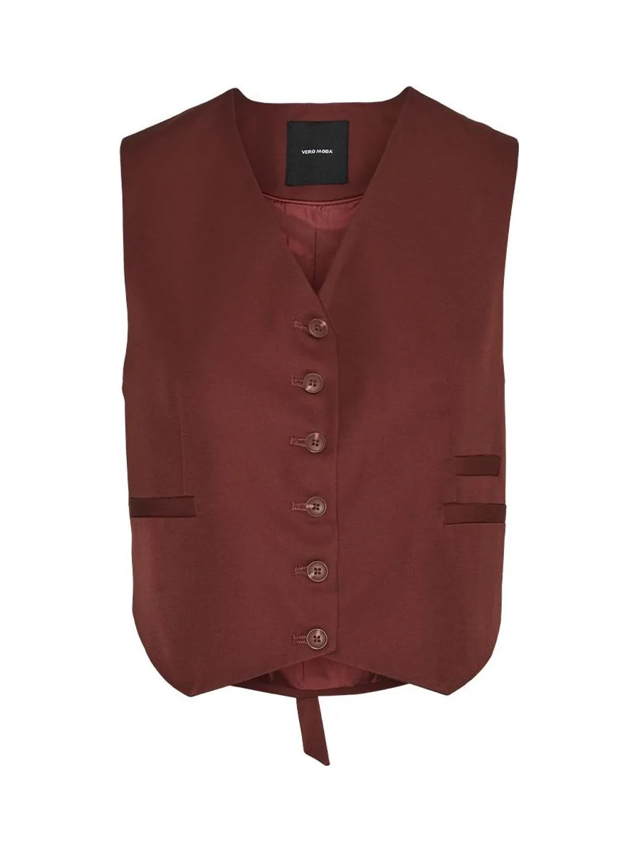 Gilet Sans Manches Terracotta Femme Vero Moda Tara 4